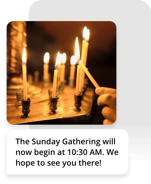 Group event reminder example