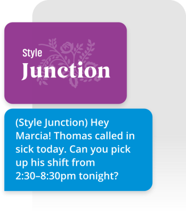 SMS for Staff Scheduling
