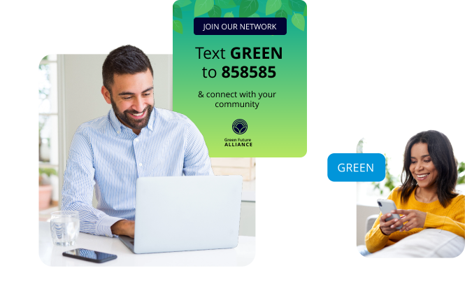 Text keyword to a dedicated short code