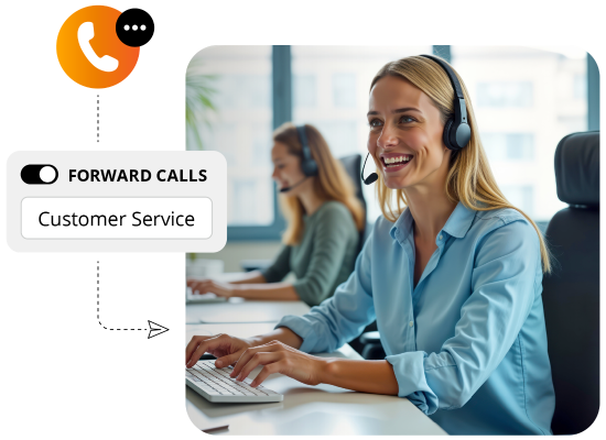 Call forwarding customer service
