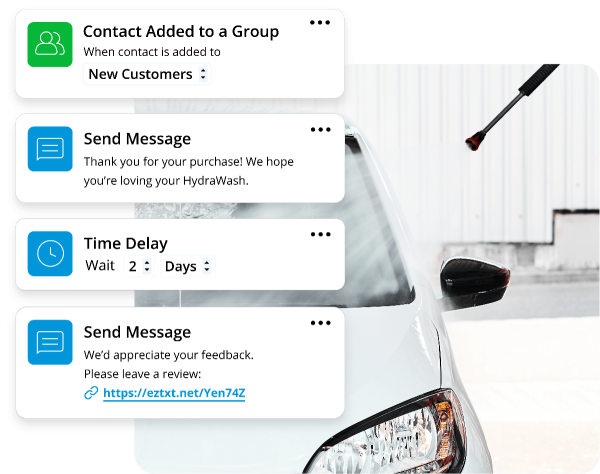 Workflows for Review Text Messages