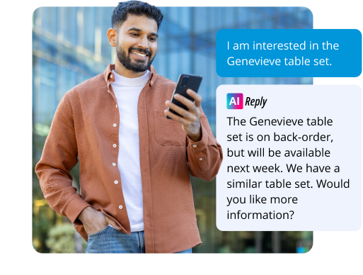 Sale follow up with texting and ai-reply