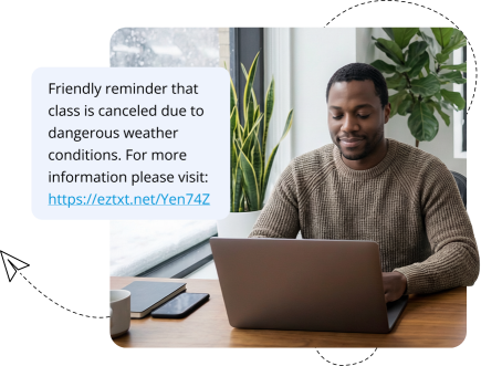 Text reminders to students