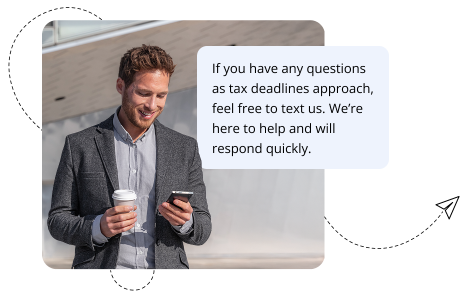 Text messages tax deadlines