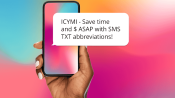 Text abbreviations thumb